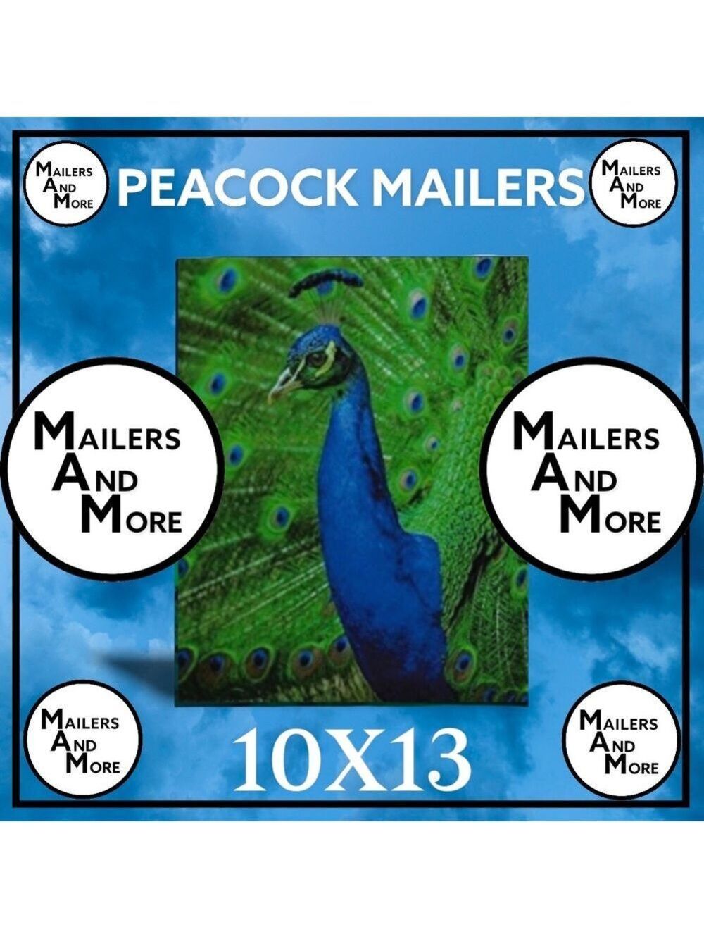 25 10X13 Poly Mailers Royal Peacock PRICE IS FIRM - Picture 9 of 13